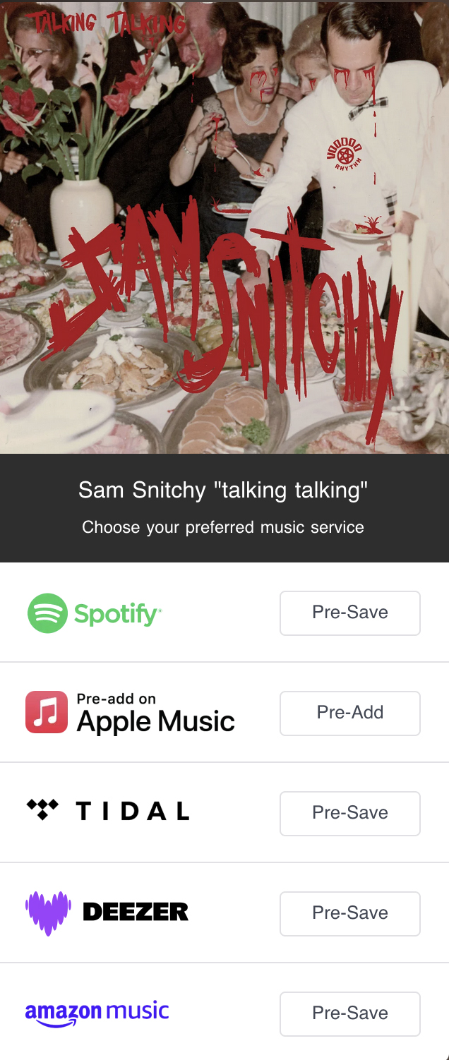 PRE ORDER SAM SNITCHY 1